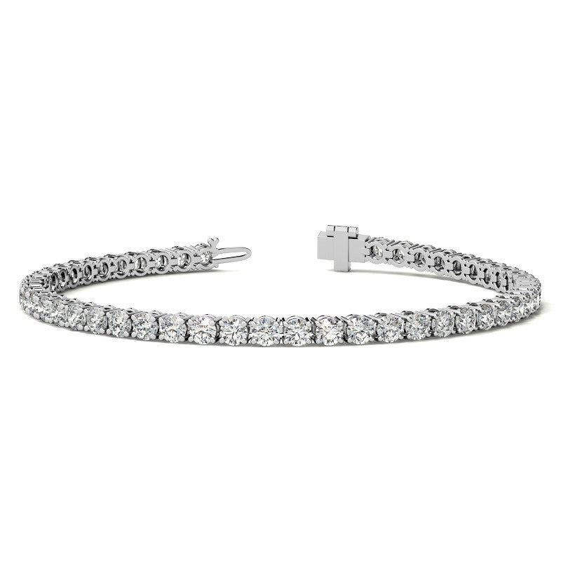 8.5 CTW Lab Grown Diamond Tennis Bracelet in 14kt White/Yellow Gold (G/VS) AGI Certified-0