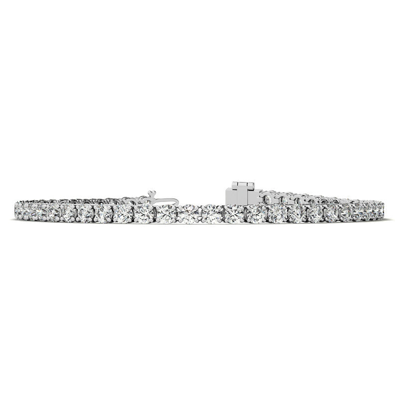 8.5 CTW Lab Grown Diamond Tennis Bracelet in 14kt White/Yellow Gold (G/VS) AGI Certified-3
