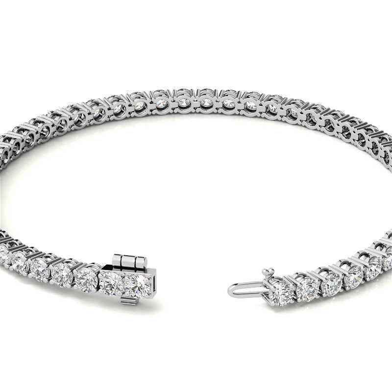8.5 CTW Lab Grown Diamond Tennis Bracelet in 14kt White/Yellow Gold (G/VS) AGI Certified-1