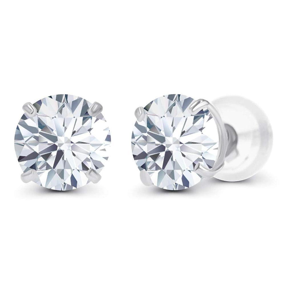 2.00 CTW AGI Certified Lab-Grown Diamond Stud Earrings  | G/VS | USA Handcrafted Fine Jewelry-0