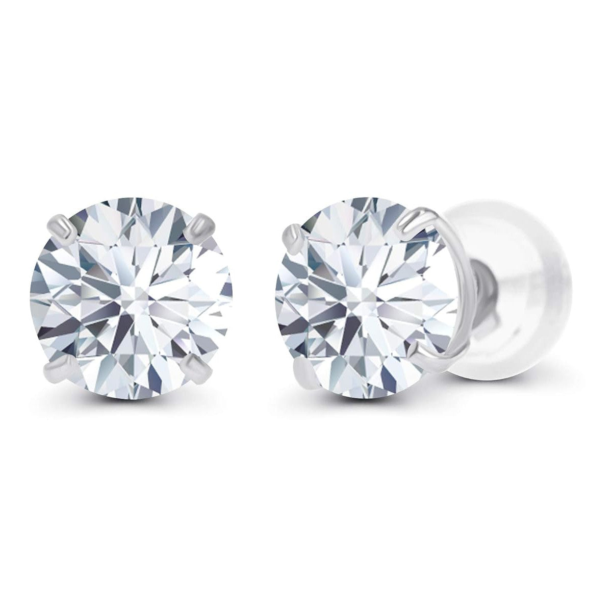 2.00 CTW AGI Certified Lab-Grown Diamond Stud Earrings  | G/VS | USA Handcrafted Fine Jewelry-0