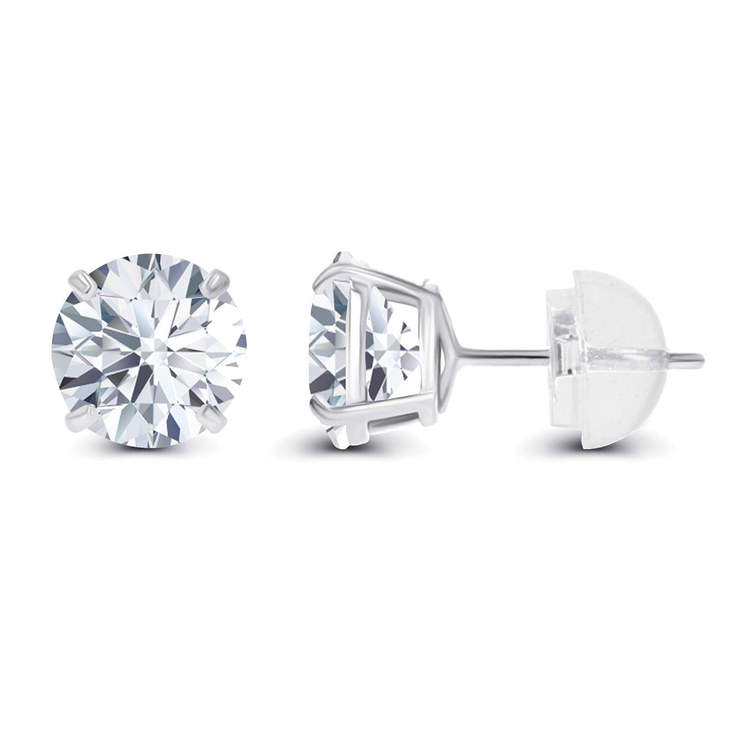2.00 CTW AGI Certified Lab-Grown Diamond Stud Earrings  | G/VS | USA Handcrafted Fine Jewelry-1